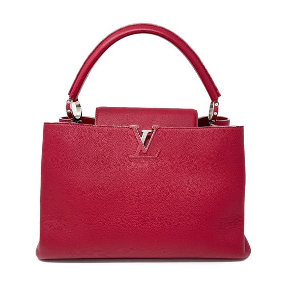 Louis Vuitton Red Capucines MM - Picture 1 of 9